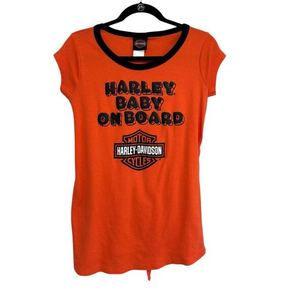 Harley-Davidson Tops - Harley Davidson Baby on Board Maternity T-Shirt - Size S